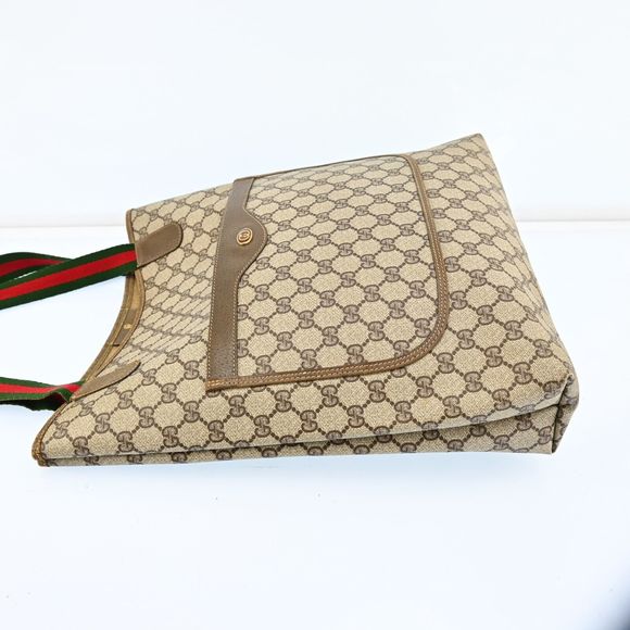 Auth Gucci Tote Bag Sherry Line Browns #73241G17B - Picture 5 of 15